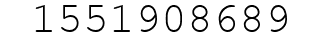 Number 1551908689.