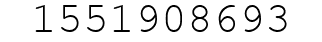 Number 1551908693.