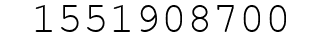 Number 1551908700.