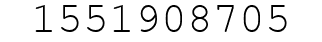 Number 1551908705.