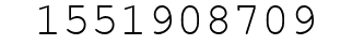 Number 1551908709.