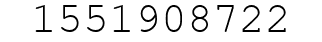 Number 1551908722.