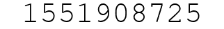 Number 1551908725.