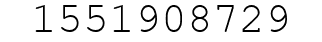 Number 1551908729.