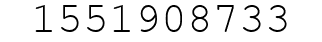 Number 1551908733.