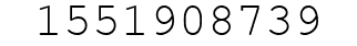 Number 1551908739.