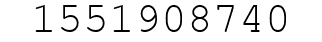 Number 1551908740.