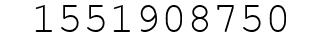 Number 1551908750.