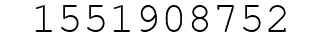 Number 1551908752.