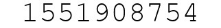 Number 1551908754.