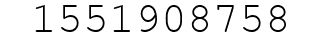 Number 1551908758.