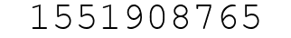Number 1551908765.