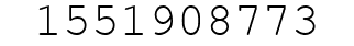 Number 1551908773.