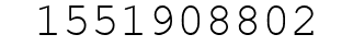 Number 1551908802.