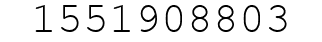 Number 1551908803.