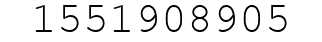 Number 1551908905.
