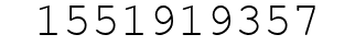 Number 1551919357.
