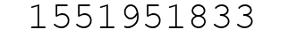 Number 1551951833.