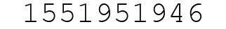 Number 1551951946.