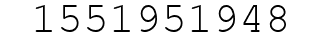 Number 1551951948.