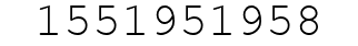 Number 1551951958.