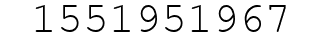 Number 1551951967.