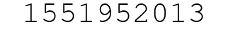 Number 1551952013.
