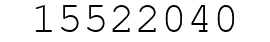 Number 15522040.