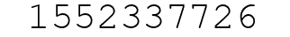 Number 1552337726.