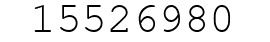 Number 15526980.