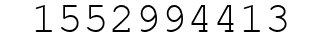 Number 1552994413.
