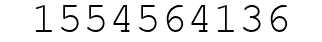 Number 1554564136.