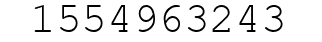 Number 1554963243.