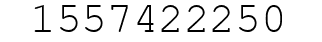 Number 1557422250.