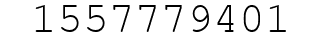 Number 1557779401.