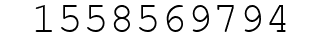 Number 1558569794.