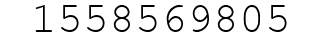 Number 1558569805.