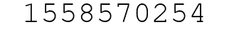 Number 1558570254.