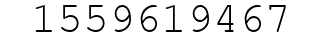Number 1559619467.