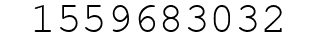 Number 1559683032.