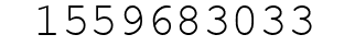 Number 1559683033.