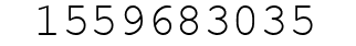 Number 1559683035.