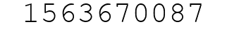 Number 1563670087.