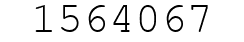 Number 1564067.