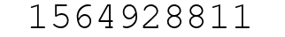 Number 1564928811.
