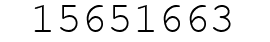 Number 15651663.