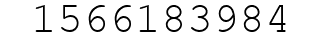 Number 1566183984.