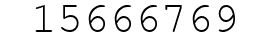 Number 15666769.