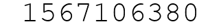 Number 1567106380.