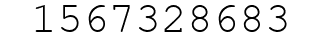 Number 1567328683.